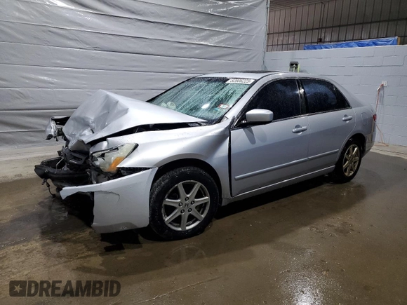 2003 Honda Accord EX z VIN 1HGCM66533A001604, wystawiony jako Copart lot #52806225 z przebiegiem 185 379 mil mil oraz Szkoda całkowita • Salvage title. Historia ofert i sprzedaży dostępna na DreamBid. Obrazek 1.