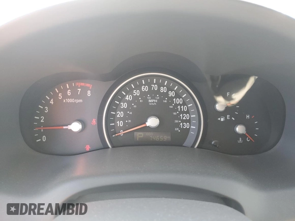 2011 Kia Sedona LX with VIN KNDMG4C75B6410550, listed as a Copart auction lot 76997744 with 74,659 mi miles and Salvage Title. Bid and sale history available at carsss.com. Image 9.