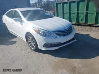 2017 Hyundai Azera with VIN KMHFG4JG7HA590918, listed as a IAAI auction lot 41990813 with 128,088 mi miles. Bid and sale history available at carsss.com. Image 1.