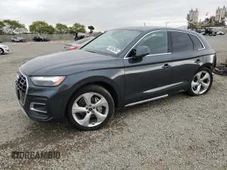 2021 Audi Q5 Prestige with VIN WA1CAAFY2M2040789, listed as a Copart auction lot 55855295 with 23,446 mi miles and Salvage title. Bid and sale history available at DreamBid. Image 1.