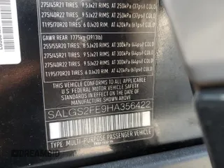 2017 Land Rover Range Rover с VIN SALGS2FE9HA356422, выставлен на аукционе Copart как лот 55553765 с пробегом 116 351 миль миль и Списание • Salvage title. История ставок и продаж доступна на DreamBid. Изображение 13.