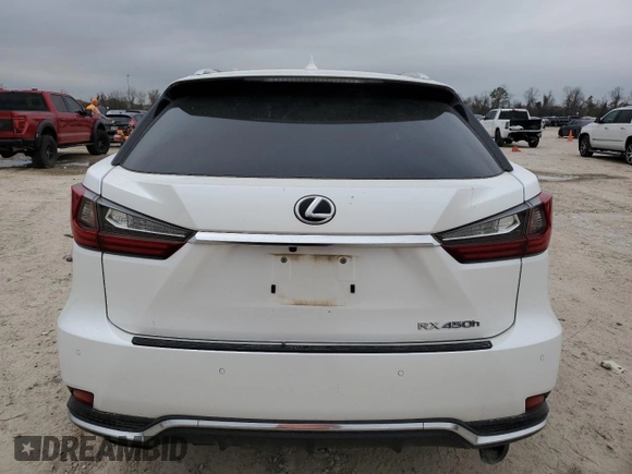 2021 Lexus RX 450h с VIN 2T2HGMDA2MC062936, выставлен на аукционе Copart как лот 44639745 с пробегом 40 737 миль миль и Чистый • Clean title. История ставок и продаж доступна на DreamBid. Изображение 6.