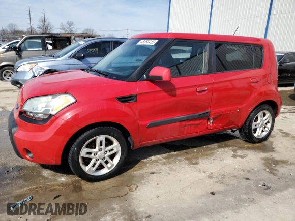 2010 Kia Soul + with VIN KNDJT2A22A7061981, listed as a Copart auction lot 48553415 with 188,878 mi miles and Non Repairable. Bid and sale history available at carsss.com. Image 1.