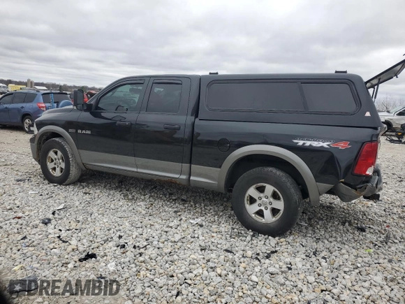 2010 Dodge 1500 Laramie with VIN 1D7RV1GT4AS186572, listed as a Copart auction lot 51279975 with 189,093 mi miles and Salvage Title. Bid and sale history available at DreamBid. Image 2.