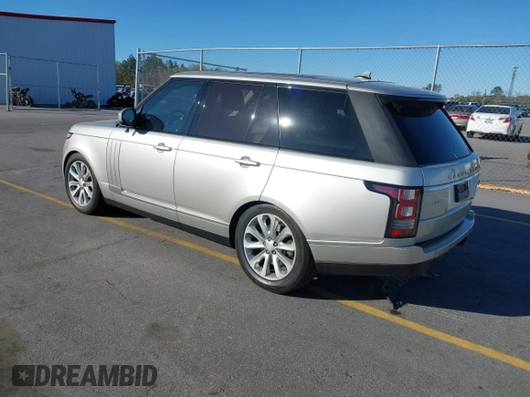 2015 Land Rover Range Rover HSE z VIN SALGS2VF8FA230432, wystawiony jako IAAI lot #41774901 z przebiegiem 123 585 mil mil oraz . Historia ofert i sprzedaży dostępna na DreamBid. Obrazek 3.