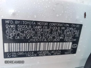 2020 Lexus LS with VIN JTHD51FF4L5012839, listed as a Copart auction lot 74348624 with 0 mi miles and Non Repairable. Bid and sale history available at carsss.com. Image 13.