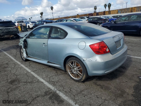 2007 Scion tC Spec with VIN JTKDE167670218024, listed as a Copart auction lot 44459695 with 0 mi miles and Salvage Title. Bid and sale history available at carsss.com. Image 2.
