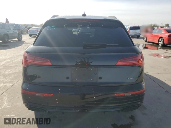 2024 Audi Q5 S line Premium Plus with VIN WA1EABFY5R2036077, listed as a Copart auction lot 80587784 with 6,047 mi miles and Salvage Title. Bid and sale history available at DreamBid. Image 6.