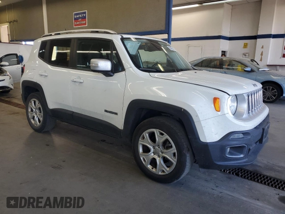 2017 Jeep Renegade Limited z VIN ZACCJBDB2HPG15382, wystawiony jako Copart lot #55858425 z przebiegiem 81 755 mil mil oraz Szkoda całkowita • Salvage title. Historia ofert i sprzedaży dostępna na DreamBid. Obrazek 4.