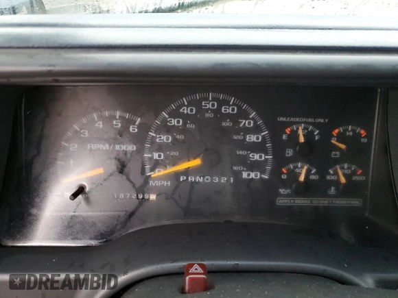 1997 Chevrolet Suburban with VIN 3GNFK16R0VG152063, listed as a Copart auction lot 78105254 with 187,299 mi miles and Salvage Title. Bid and sale history available at carsss.com. Image 9.