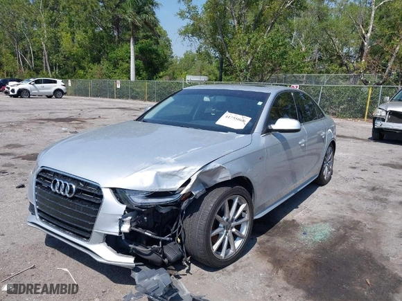 2014 Audi A4 Premium Plus with VIN WAUFFAFL3EN026289, listed as a IAAI auction lot 41755066 with 134,588 mi miles. Bid and sale history available at carsss.com. Image 6.