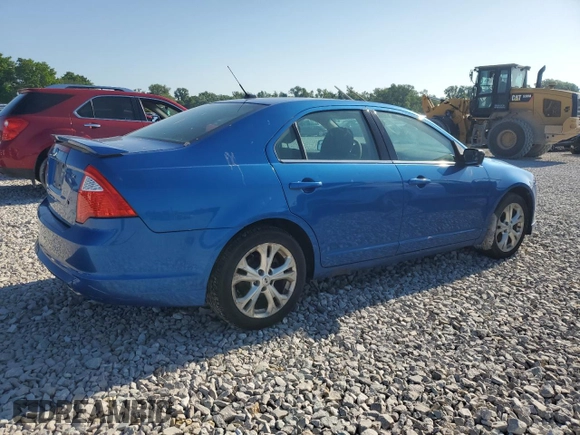 2012 Ford Fusion SE with VIN 3FAHP0HA0CR104462, listed as a Copart auction lot 61307055 with 185,769 mi miles and Clean title. Bid and sale history available at DreamBid. Image 3.