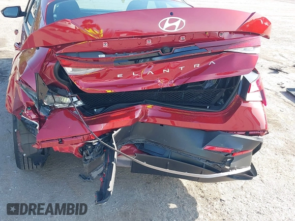 2024 Hyundai Elantra SEL with VIN KMHLM4DG3RU771313, listed as a IAAI auction lot 42389812 with 11,748 mi miles and . Bid and sale history available at DreamBid. Image 6.