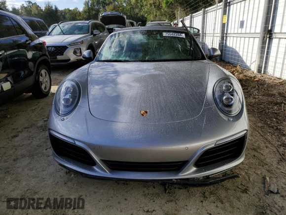 2017 Porsche 911 Carrera S with VIN WP0CB2A92HS155715, listed as a Copart auction lot 75542204 with 0 mi miles and Non Repairable. Bid and sale history available at carsss.com. Image 5.