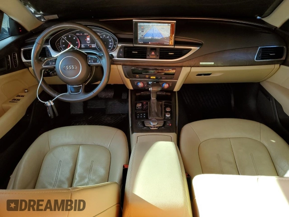 2015 Audi A7 Premium Plus with VIN WAUWGAFC2FN004203, listed as a Copart auction lot 47918255 with 156,642 mi miles and Clean title. Bid and sale history available at DreamBid. Image 8.