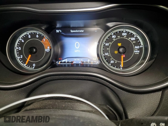 2022 Jeep Cherokee Limited with VIN 1C4PJMDXXND532916, listed as a Copart auction lot 57919635 with 14,196 mi miles and Salvage title. Bid and sale history available at DreamBid. Image 9.