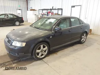 2003 Audi A4 3.0L with VIN WAULT68E73A214261, listed as a IAAI auction lot 42078401 with 279,424 mi miles. Bid and sale history available at carsss.com. Image 2.