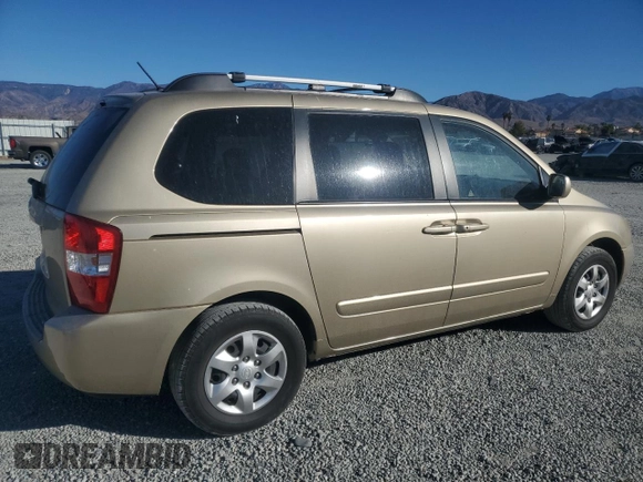 2008 Kia Sedona with VIN KNDMB133186257281, listed as a Copart auction lot 81604274 with 123,415 mi miles and Clean Title. Bid and sale history available at carsss.com. Image 3.