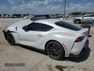 2025 Toyota GR Supra 3.0 with VIN WZ1DB0G09SW069188, listed as a Copart auction lot 49242215 with 0 mi miles and Salvage Title. Bid and sale history available at carsss.com. Image 2.