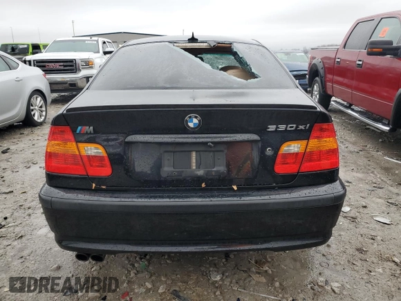 2005 BMW 3 Series 330xi with VIN WBAEW53465PN39279, listed as a Copart auction lot 84885044 with 194,282 mi miles and Salvage Title. Bid and sale history available at DreamBid. Image 6.