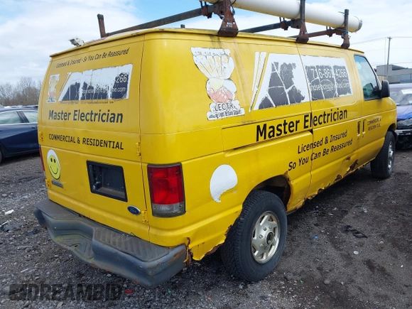 2006 Ford Econoline Cargo with VIN 1FTNE24W76HB25668, listed as a IAAI auction lot 42183528 with 225,468 mi miles and . Bid and sale history available at carsss.com. Image 4.
