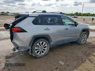 2025 Toyota RAV4 XLE Premium with VIN 2T3A1RFV6SC501208, listed as a Copart auction lot 58130915 with 5,196 mi miles and Salvage title. Bid and sale history available at DreamBid. Image 3.