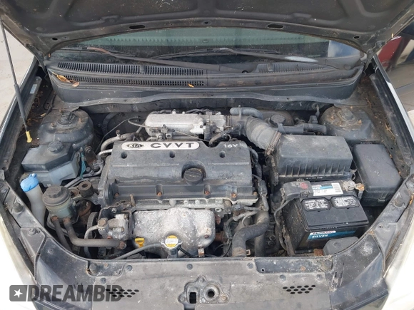2009 Kia Rio LX with VIN KNADE223496561265, listed as a IAAI auction lot 42143889 with 235,634 mi miles and . Bid and sale history available at DreamBid. Image 10.