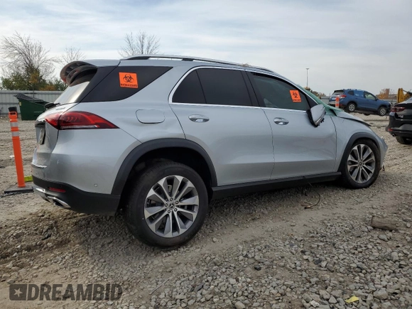 2023 Mercedes-Benz GLE 350 with VIN 4JGFB4KBXPA915769, listed as a Copart auction lot 77117744 with 11,242 mi miles and Salvage title. Bid and sale history available at DreamBid. Image 3.