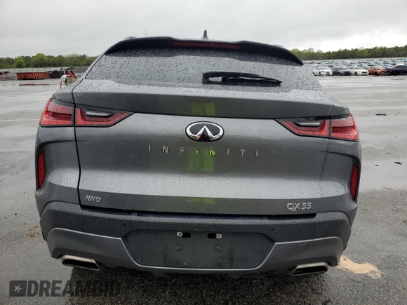 2023 Infiniti QX55 Luxe z VIN 3PCAJ5JR9PF124484, wystawiony jako Copart lot #56116735 z przebiegiem 14 781 mil mil oraz Szkoda całkowita • Salvage title. Historia ofert i sprzedaży dostępna na DreamBid. Obrazek 6.