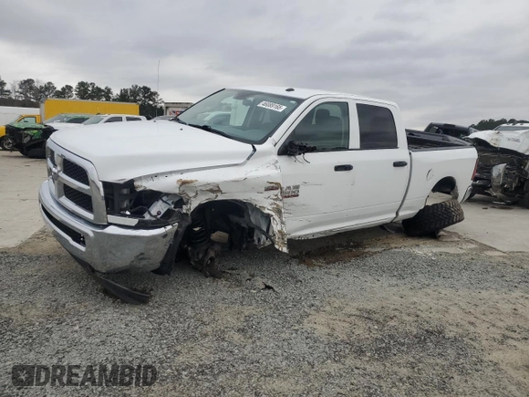 2018 Ram 2500 Tradesman with VIN 3C6UR5CJ3JG148172, listed as a Copart auction lot 46089165 with 53,957 mi miles and Salvage title. Bid and sale history available at DreamBid. Image 1.