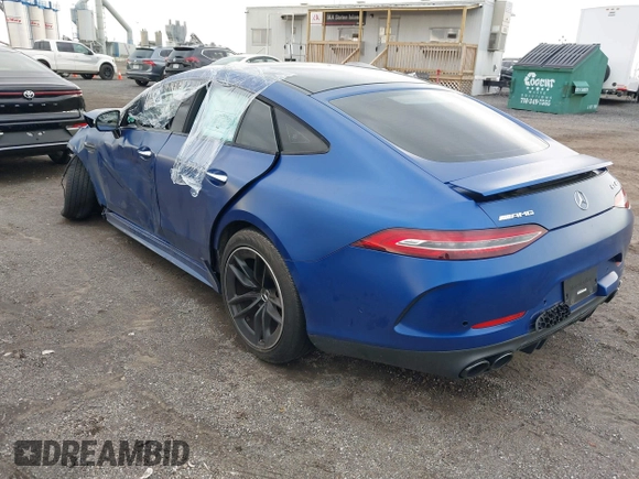 2022 Mercedes-Benz AMG GT with VIN W1K7X5KB3NA051117, listed as a IAAI auction lot 40455076 with 48,640 mi miles. Bid and sale history available at carsss.com. Image 3.