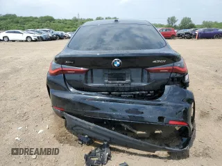 2024 BMW 4 Series 430i xDrive with VIN WBA73AV05RFS27955, listed as a Copart auction lot 59596415 with Not provided miles and Salvage title. Bid and sale history available at DreamBid. Image 6.