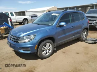 2017 Volkswagen Tiguan S with VIN WVGBV7AXXHW512903, listed as a Copart auction lot 61095825 with 91,813 mi miles and Salvage title. Bid and sale history available at DreamBid. Image 1.