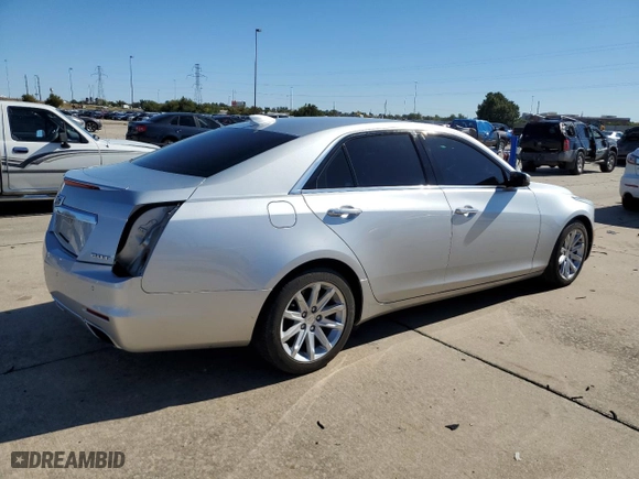 2015 Cadillac CTS Sedan RWD with VIN 1G6AP5SX5F0104826, listed as a Copart auction lot 77413564 with 88,827 mi miles and Salvage Title. Bid and sale history available at carsss.com. Image 3.
