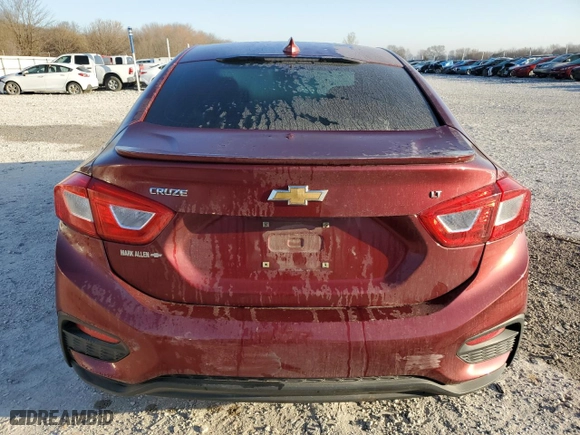 2016 Chevrolet Cruze LT with VIN 1G1BE5SM1G7265480, listed as a Copart auction lot 48667355 with 119,251 mi miles and Salvage Title. Bid and sale history available at carsss.com. Image 6.