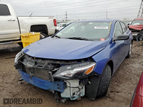 2023 Chevrolet Malibu LS with VIN 1G1ZC5ST4PF163480, listed as a Copart auction lot 47646005 with 59,181 mi miles and Salvage Title. Bid and sale history available at DreamBid. Image 1.