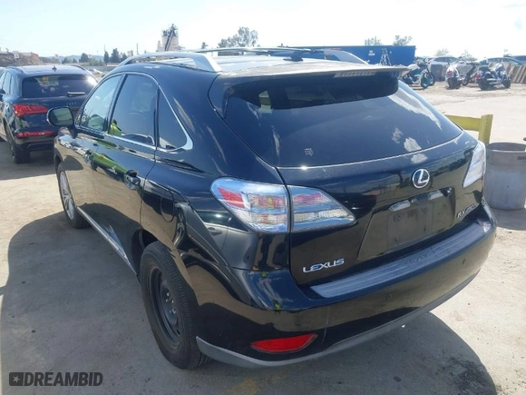 2010 Lexus RX 450h with VIN JTJBC1BA0A2032056, listed as a IAAI auction lot 41966158 with 222,070 mi miles. Bid and sale history available at carsss.com. Image 3.