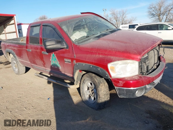2007 Dodge Ram 2500 SLT with VIN 3D7KS28A17G799603, listed as a IAAI auction lot 41528976 with 1 mi miles. Bid and sale history available at carsss.com. Image 1.