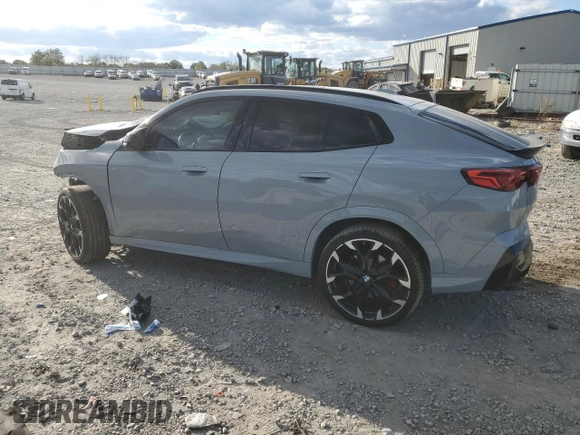2024 BMW X2 M35i with VIN WBX83GM06R5Y87037, listed as a Copart auction lot 76191604 with 18,856 mi miles and Salvage Title. Bid and sale history available at carsss.com. Image 2.