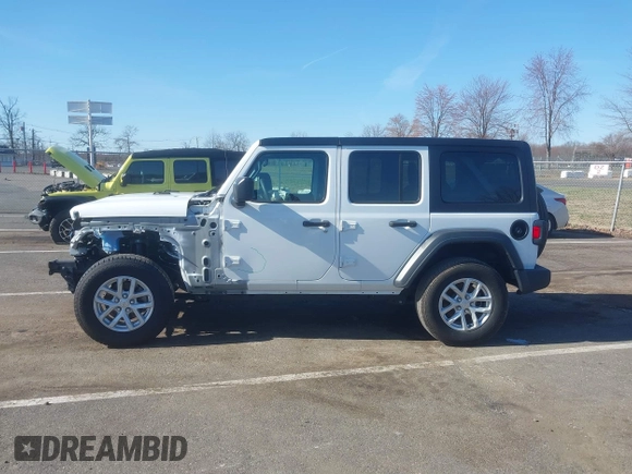 2023 Jeep Wrangler Sport S with VIN 1C4HJXDN4PW702277, listed as a IAAI auction lot 41835864 with 27,768 mi miles and . Bid and sale history available at DreamBid. Image 14.