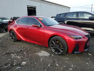 2023 Lexus IS with VIN JTHBZ1B25P5068468, listed as a Copart auction lot 82749414 with 12,517 mi miles and Salvage Title. Bid and sale history available at carsss.com. Image 4.