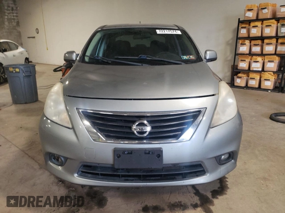 2012 Nissan Versa SV with VIN 3N1CN7AP1CL834615, listed as a Copart auction lot 72217574 with 131,340 mi miles and Salvage Title. Bid and sale history available at carsss.com. Image 5.