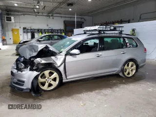 2017 Volkswagen Golf SportWagen S with VIN 3VWU17AU2HM539038, listed as a Copart auction lot 71954684 with 124,944 mi miles and Salvage Title. Bid and sale history available at carsss.com. Image 1.