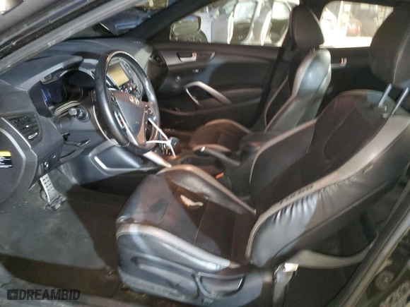 2016 Hyundai Veloster Turbo with VIN KMHTC6AE2GU265082, listed as a Copart auction lot 45419275 with NaN miles and Salvage Title. Bid and sale history available at carsss.com. Image 7.