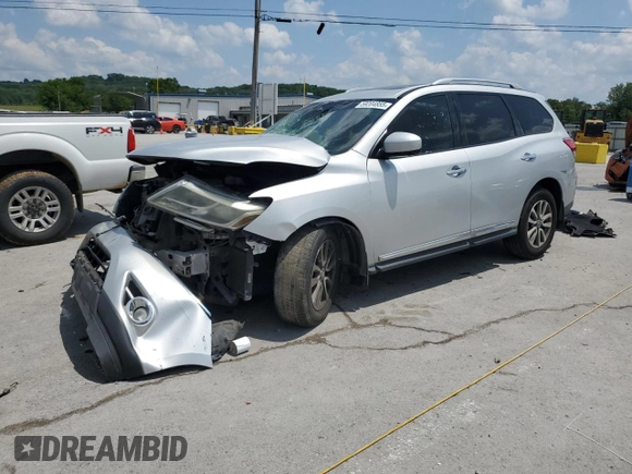 2016 Nissan Pathfinder SL with VIN 5N1AR2MN7GC604256, listed as a Copart auction lot 59204855 with 224,594 mi miles and Salvage title. Bid and sale history available at DreamBid. Image 1.