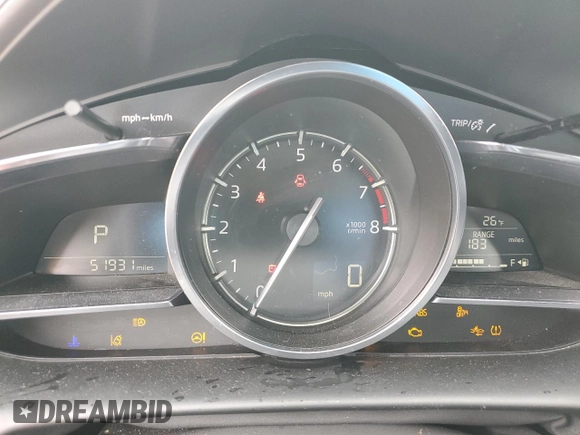 2020 Mazda CX-3 Sport with VIN JM1DKDB76L1473297, listed as a Copart auction lot 88894175 with 51,931 mi miles and Salvage Title. Bid and sale history available at carsss.com. Image 9.