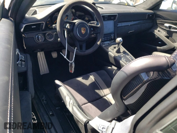 2018 Porsche 911 GT3 with VIN WP0AC2A95JS177170, listed as a Copart auction lot 60147504 with 7,925 mi miles and Clean Title. Bid and sale history available at DreamBid. Image 8.