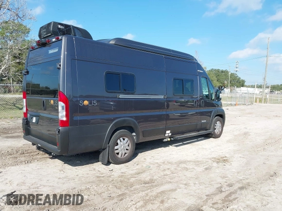 2022 Ram ProMaster Cargo with VIN 3C6MRVJGXNE140109, listed as a IAAI auction lot 41455196 with 7,079 mi miles and . Bid and sale history available at DreamBid. Image 4.