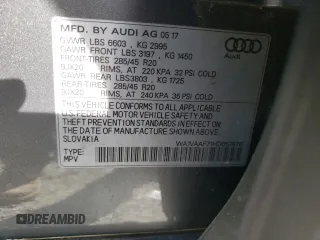 2017 Audi Q7 Prestige z VIN WA1VAAF71HD057870, wystawiony jako Copart lot #55448595 z przebiegiem 108 885 mil mil oraz Czysty tytuł • Clean title. Historia ofert i sprzedaży dostępna na DreamBid. Obrazek 13.