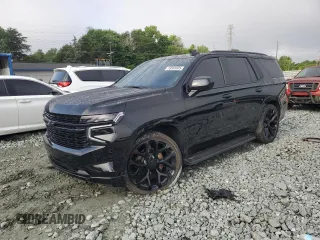 2021 Chevrolet Tahoe LT with VIN 1GNSCNKD8MR282247, listed as a Copart auction lot 59565605 with 43,403 mi miles and Salvage title. Bid and sale history available at DreamBid. Image 1.